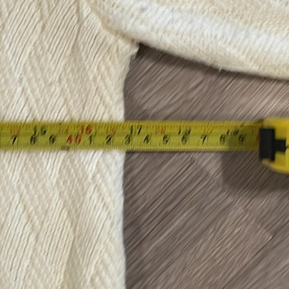 Charter Club Women Sweater Large White Cotton Longline Coastal Grandma Preppy - Picture 11 of 13